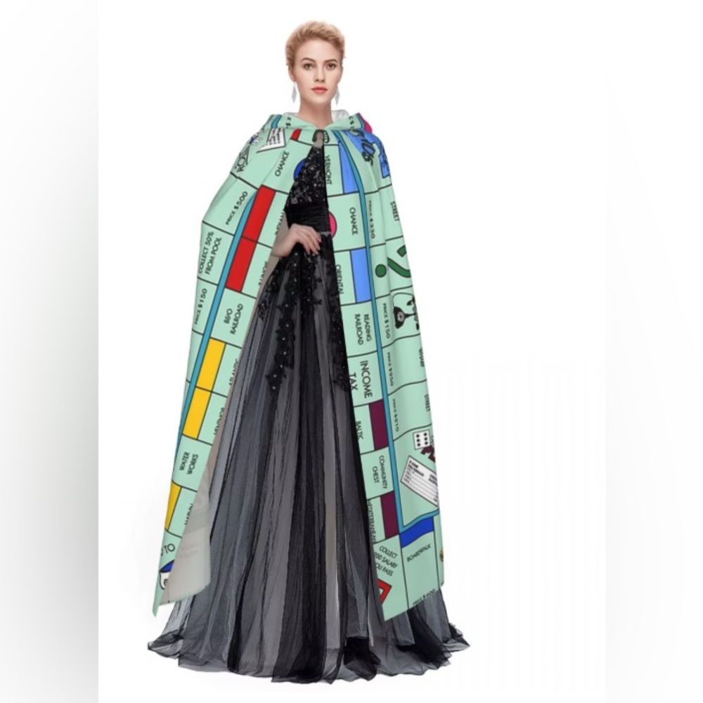EUC - Monopoly Themed Cape - Worn Once